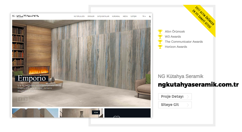 awarded web design projects